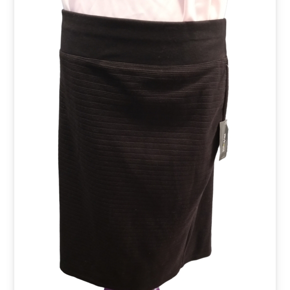 Style & Co. Skirts Style And Company Black Midi Stretch Elastic